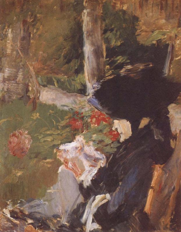 Edouard Manet Manet-s Mother in the Garden at Bellevue oil painting picture